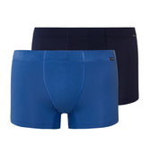 Cotton Essentials 2 Pack Boxer Brief With Covered Waistband | Dutch Blue / Deep Navy 73079-3046